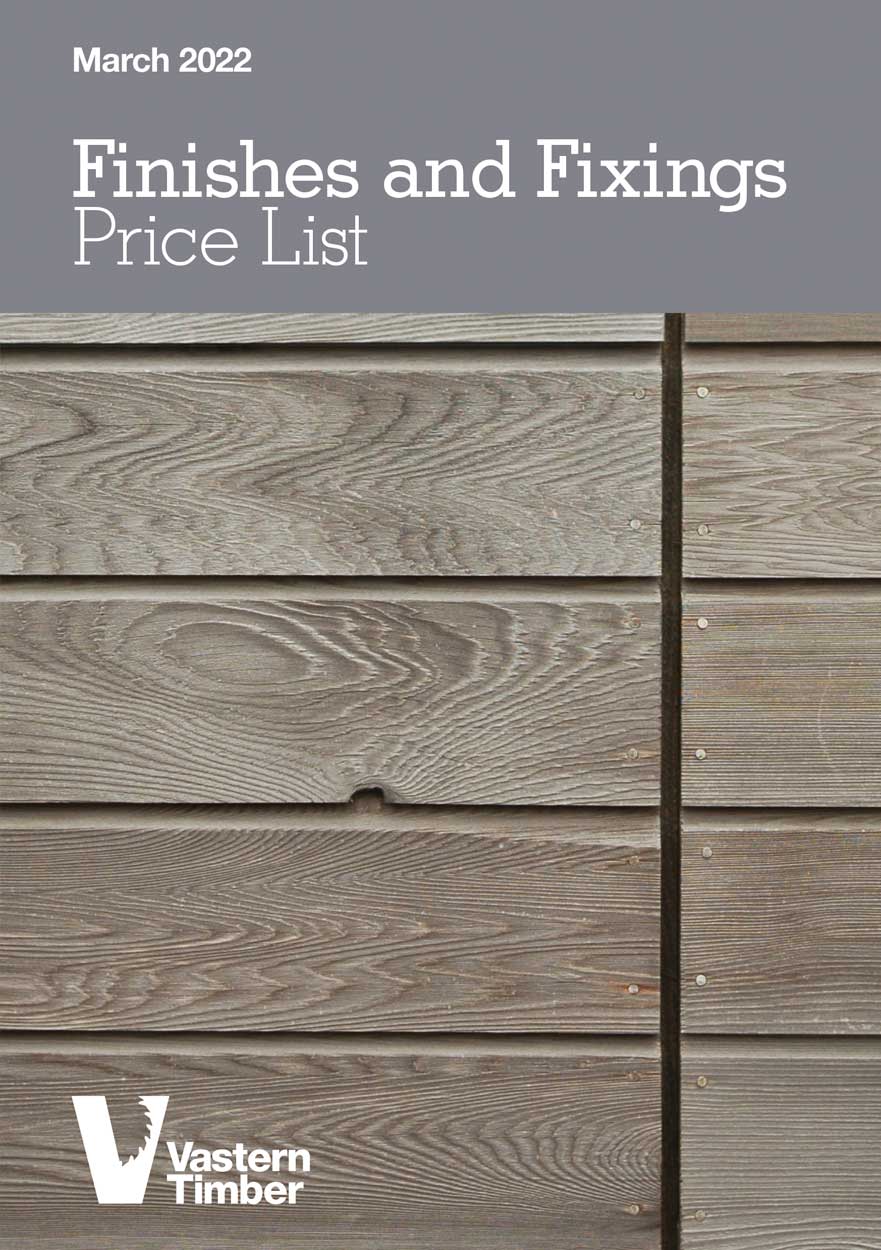 Finishes and Fixings Price List