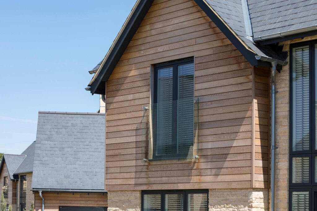 Timber cladding installed correctly.