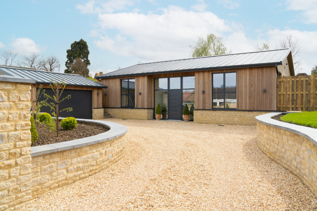 Brimstone poplar cladding on contemporary new build