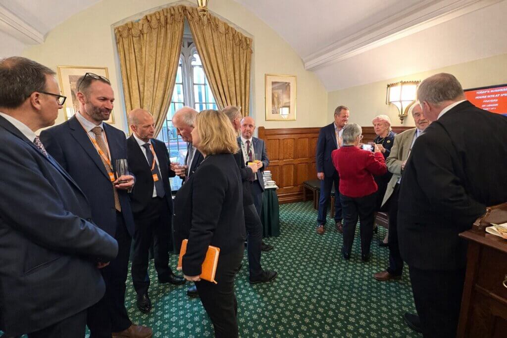 Tom Barnes attends the Houses of Parliament as part of a Confor delegation