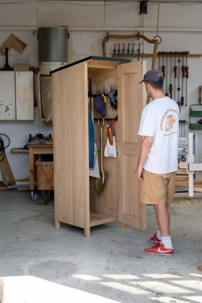 Sweet Chestnut Cladding Shed, interior