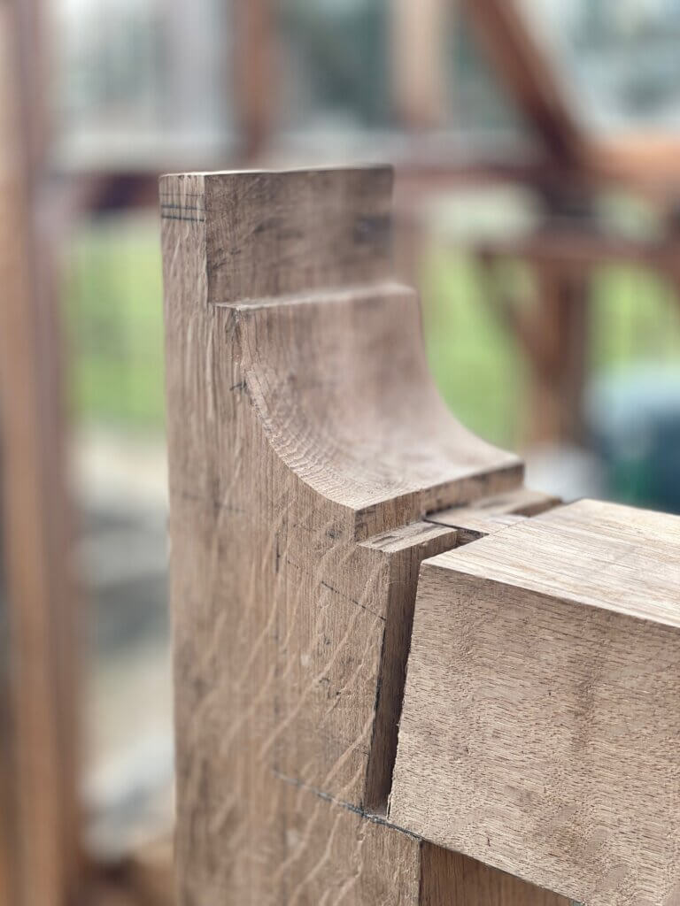 Oak being pieced together